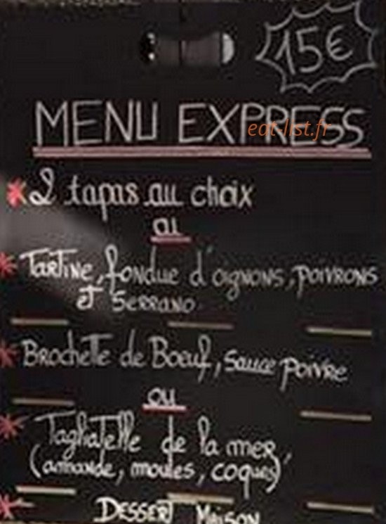 Le Cosy — carte page 1