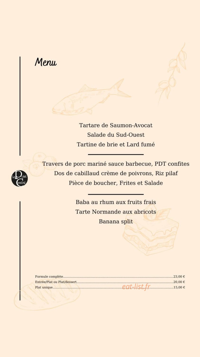 Le Point Central — carte page 1