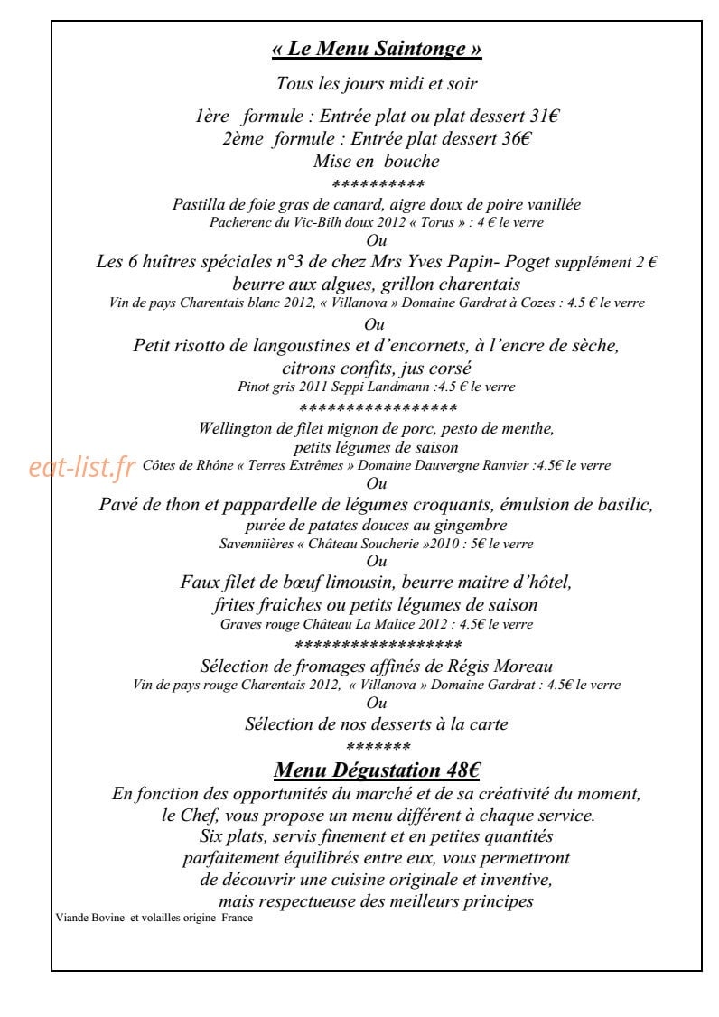 Le Saintonge — carte page 2