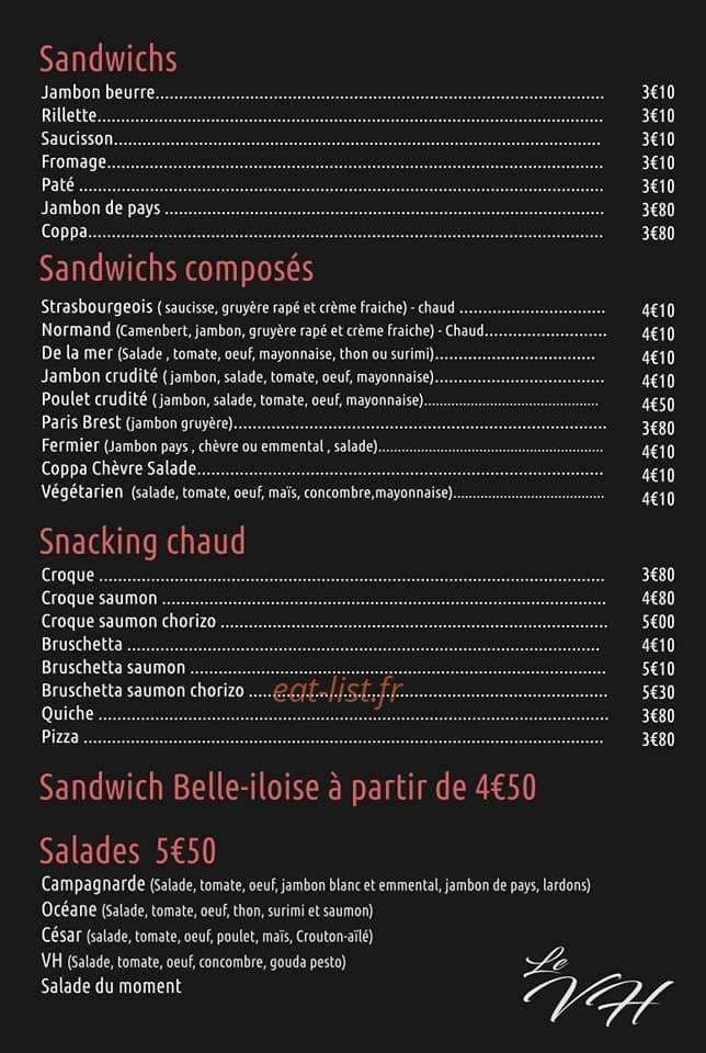 Le VH — carte page 2