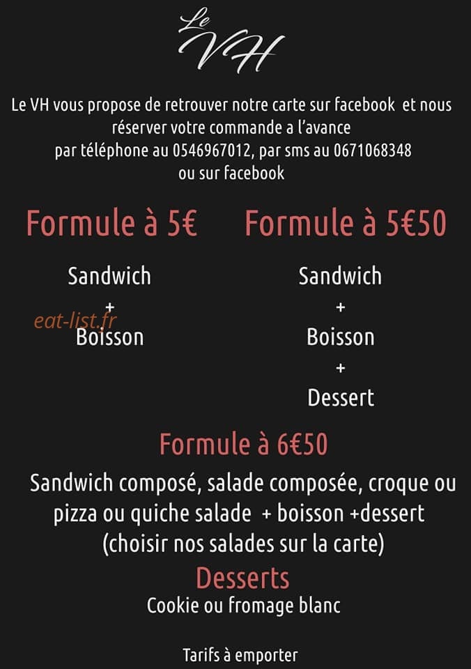 Le VH — carte page 1