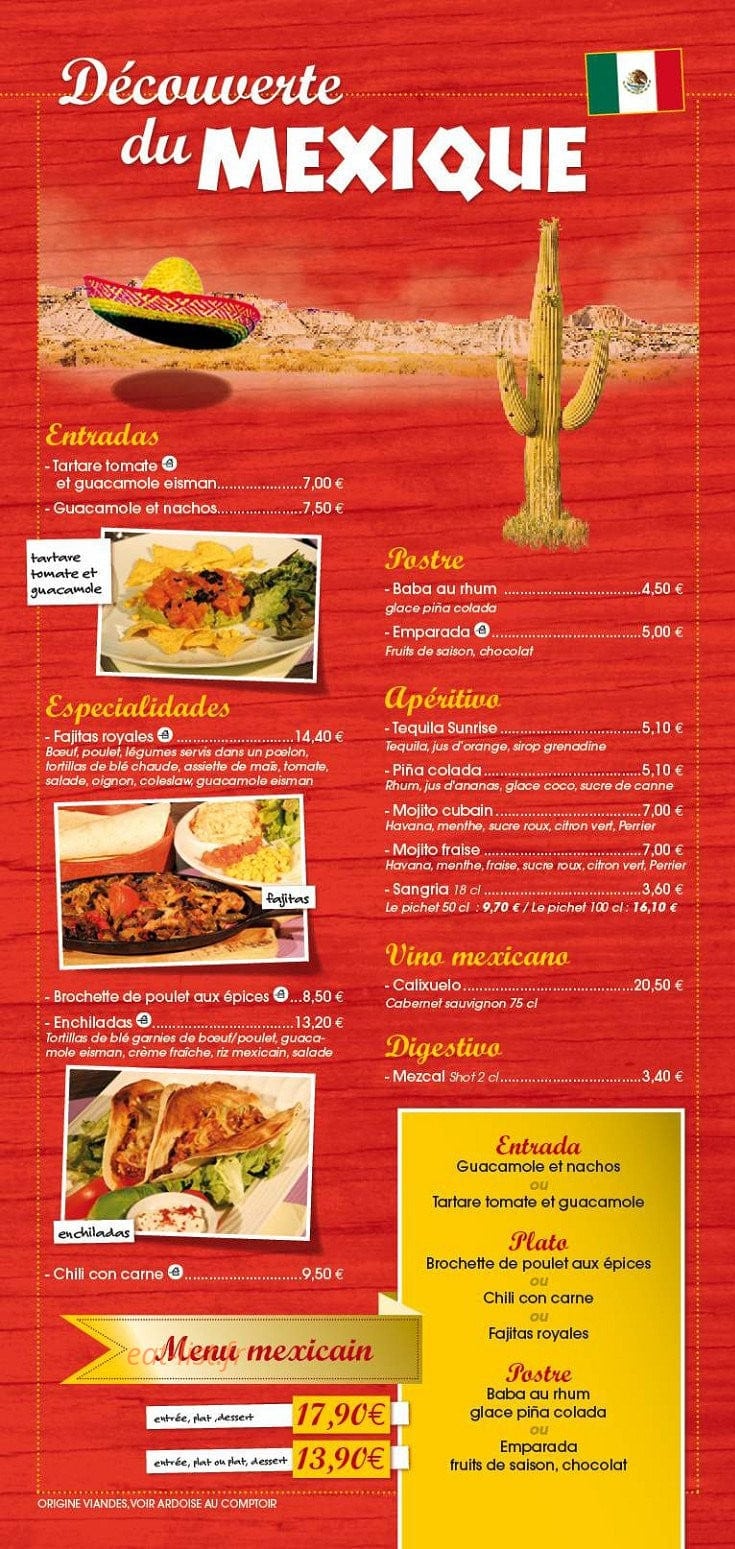 Les saveurs du Monde — carte page 5