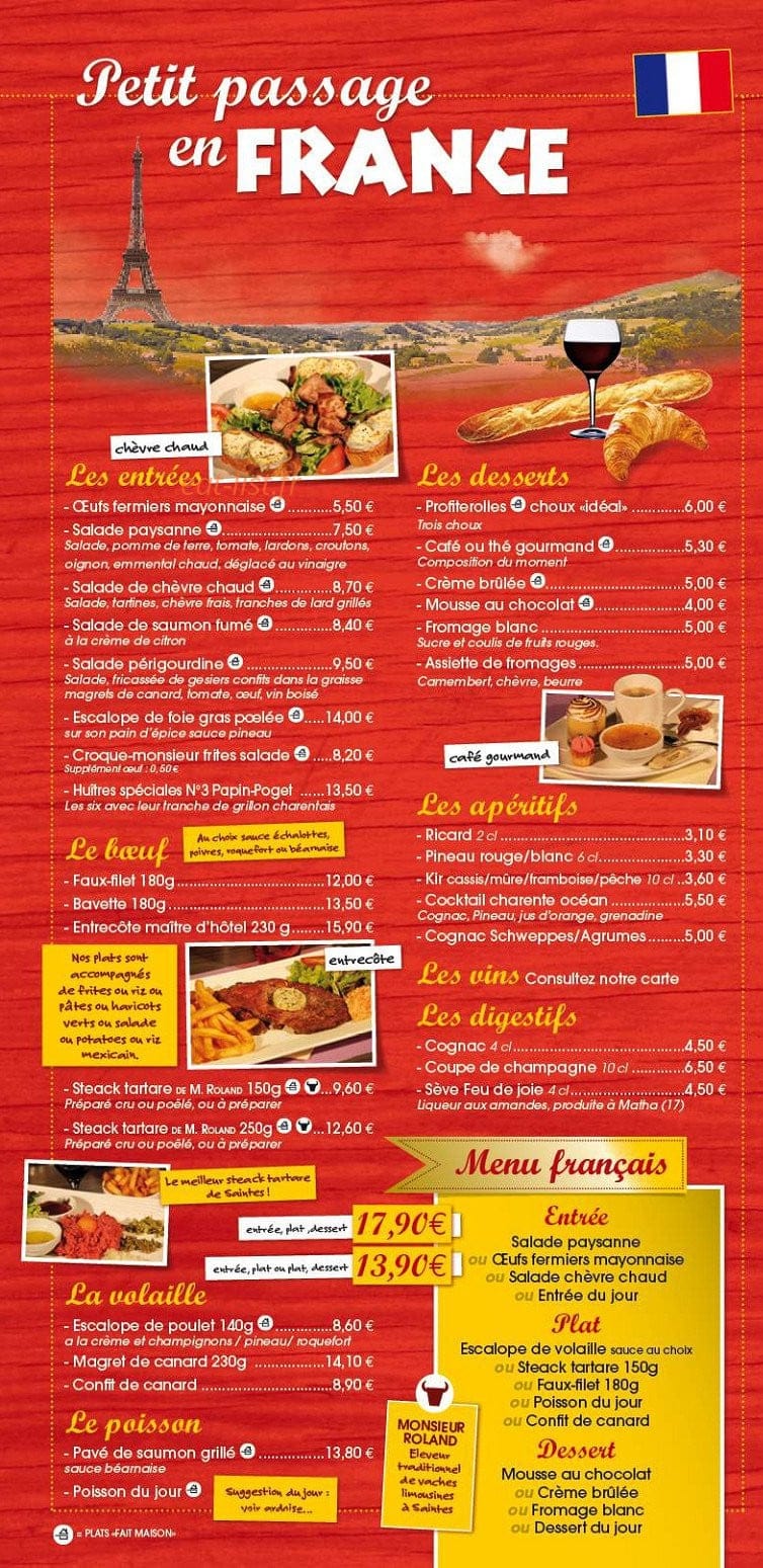 Les saveurs du Monde — carte page 3