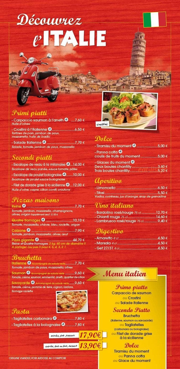 Les saveurs du Monde — carte page 2