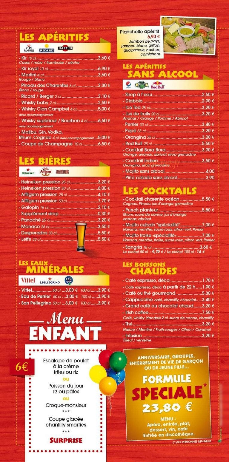 Les saveurs du Monde — carte page 6