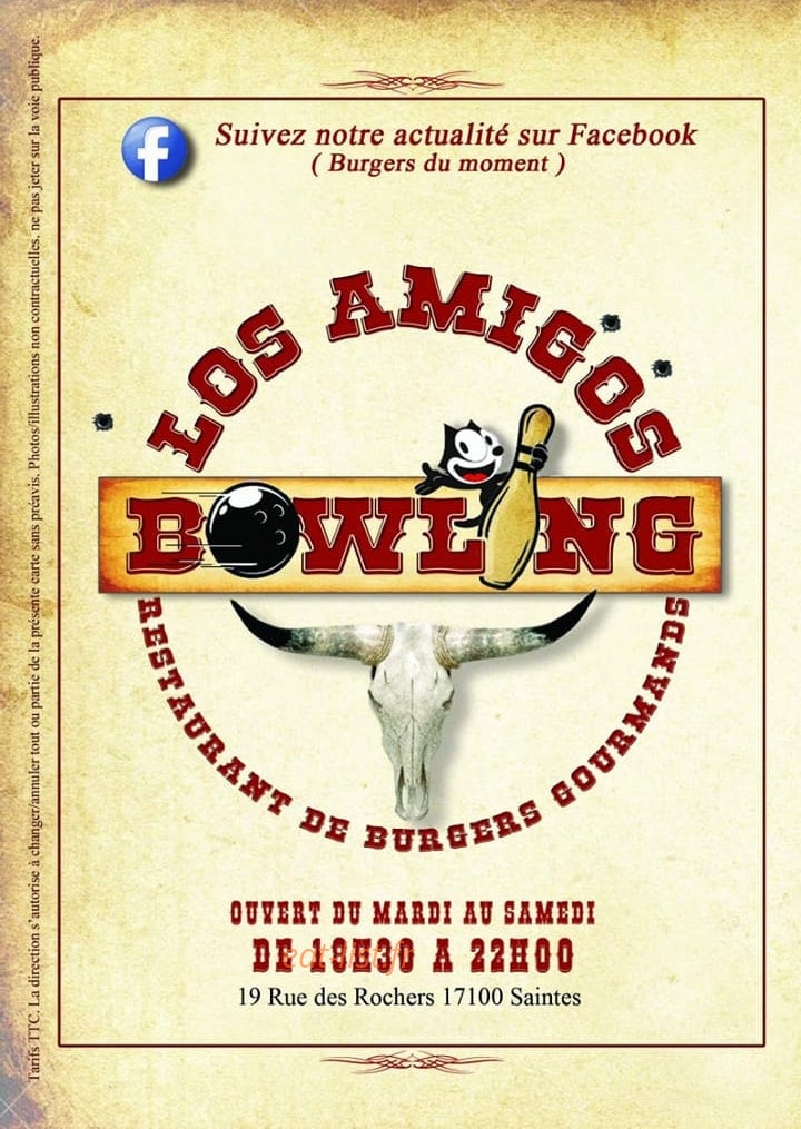 Los Amigos Bowling — carte page 1