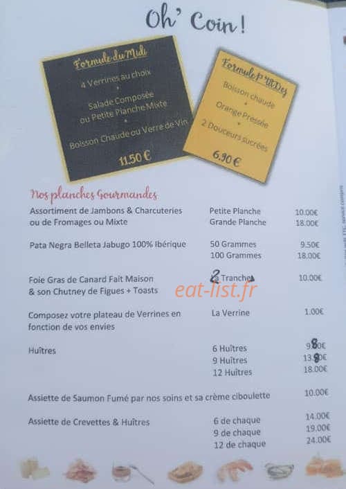 Oh coin — carte page 1