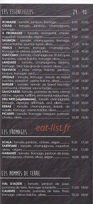 Opéra Bouffe — carte page 2