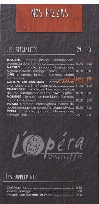 Opéra Bouffe — carte page 1