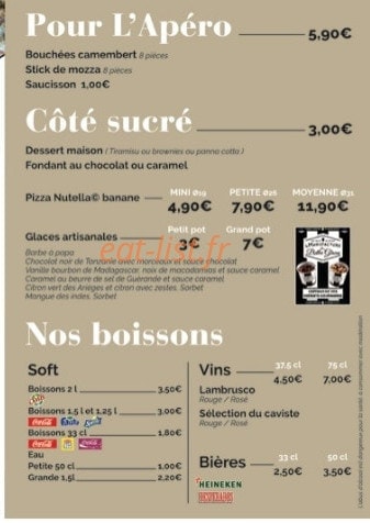 Pizza Nova — carte page 5