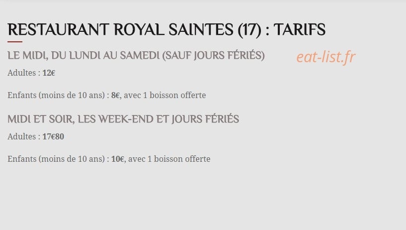 Royal Saintes — carte page 1