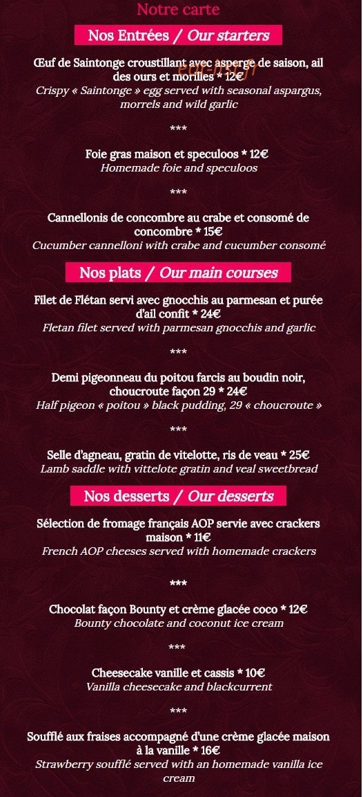 Vingt Neuf — carte page 5