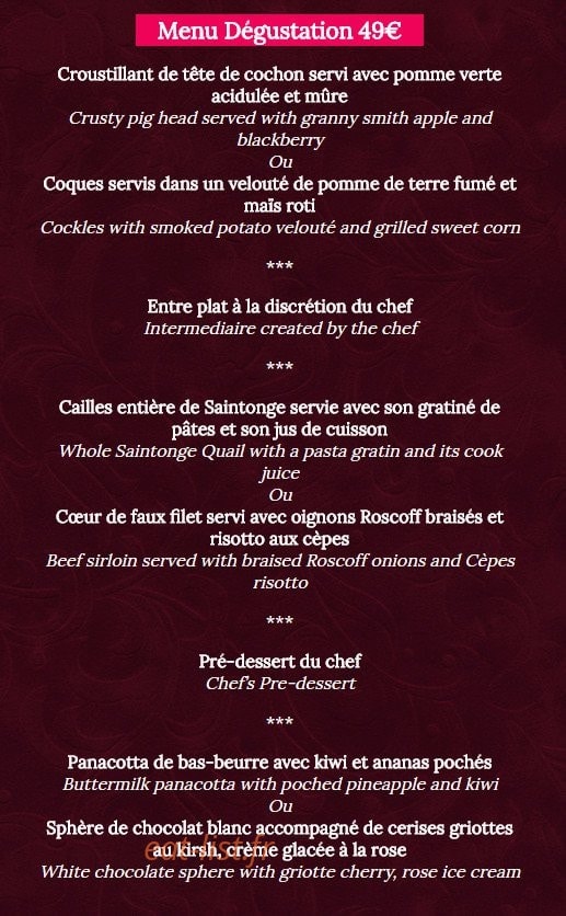 Vingt Neuf — carte page 3