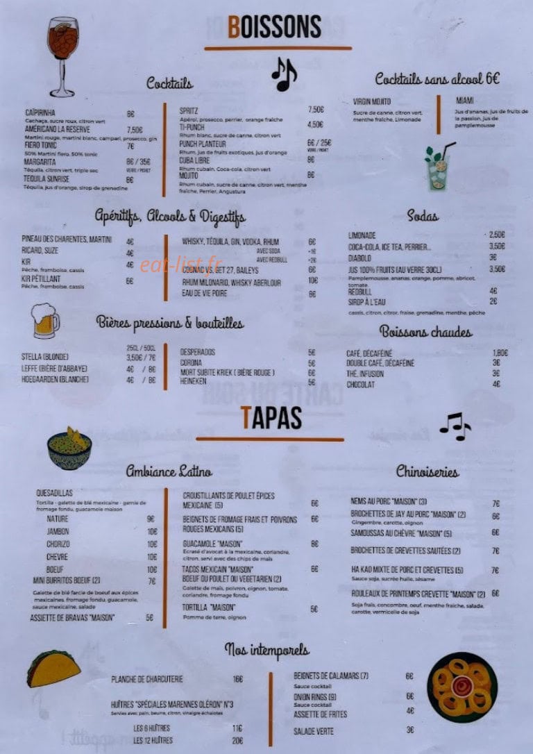 La Réserve — carte page 2