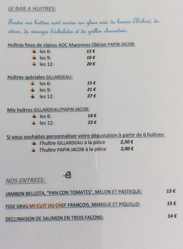 Le Café de la Plage — carte page 4