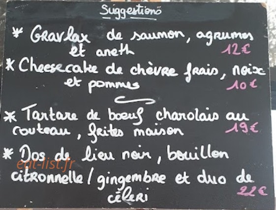 Carte et menu de Tarte aux Prunes à Saint Georges de Didonne — Les suggestions