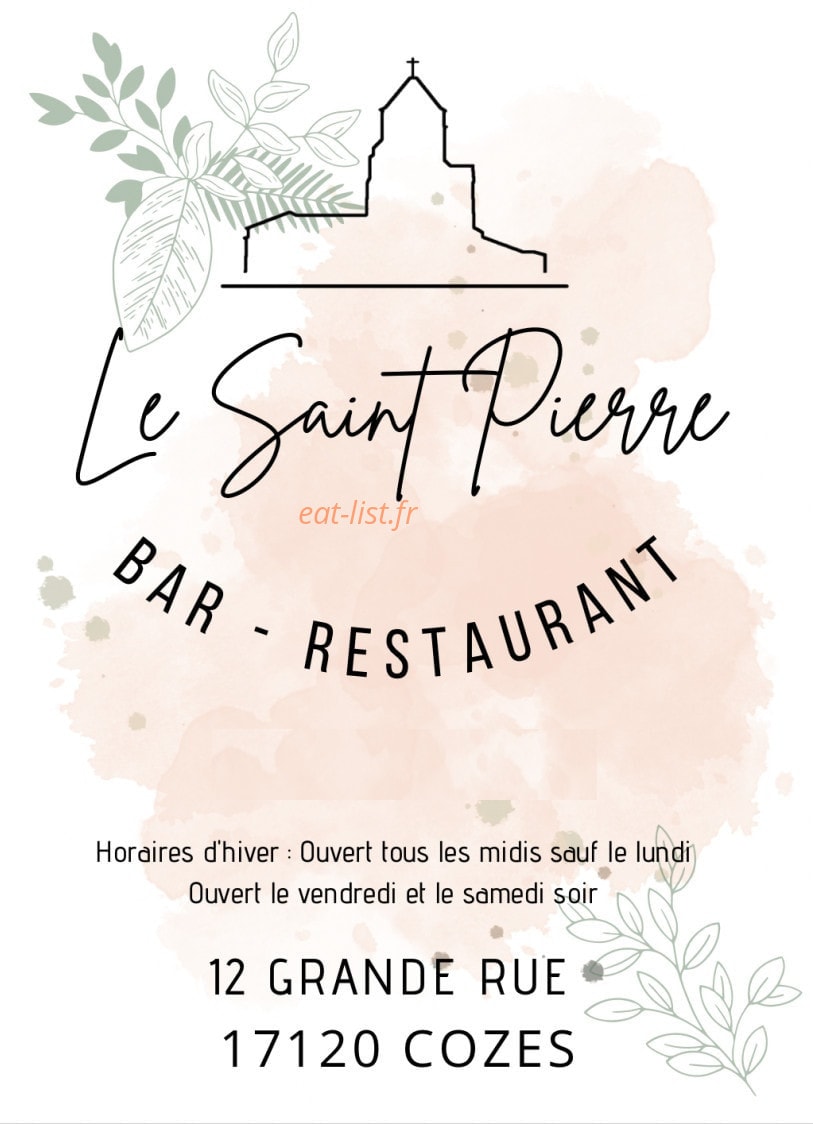 Le Saint Pierre — carte page 1