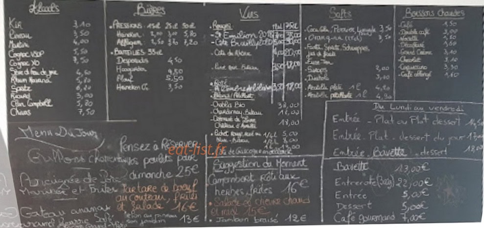 La poule aillée — carte page 2