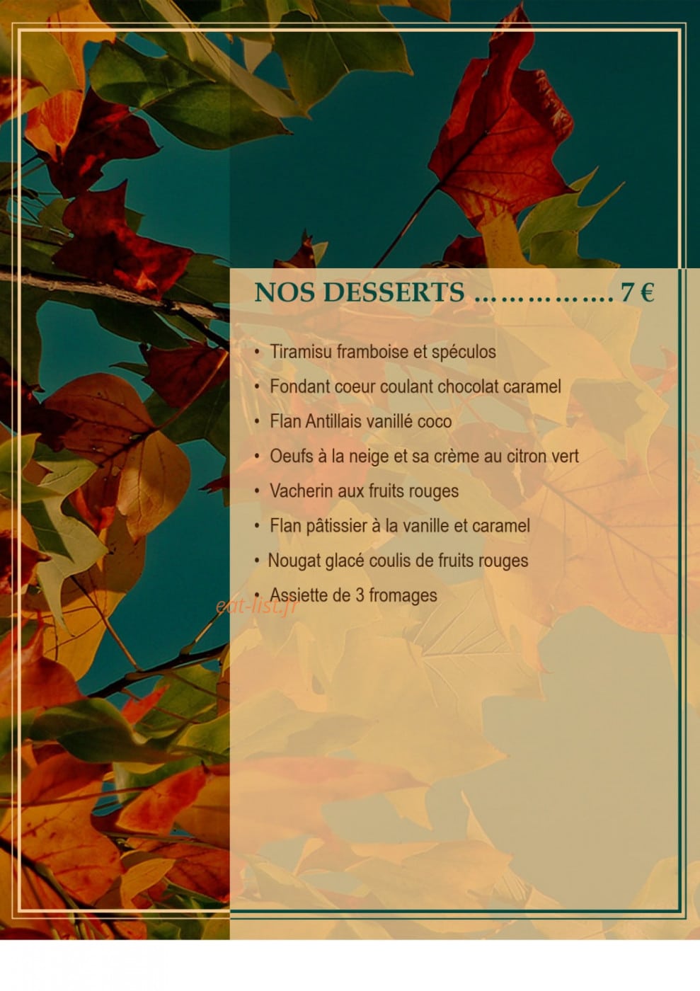 Charlie's Café — carte page 4