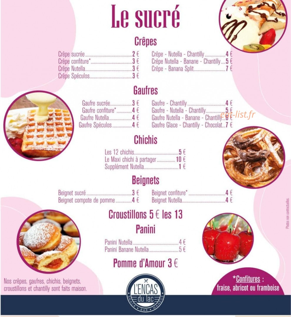 L'encas du lac — carte page 2