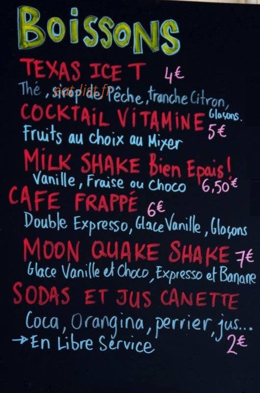 Benny’s — carte page 2