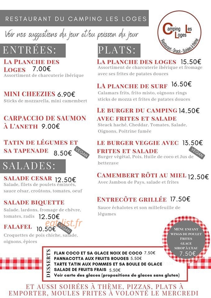 Camping Les Loges — carte page 2