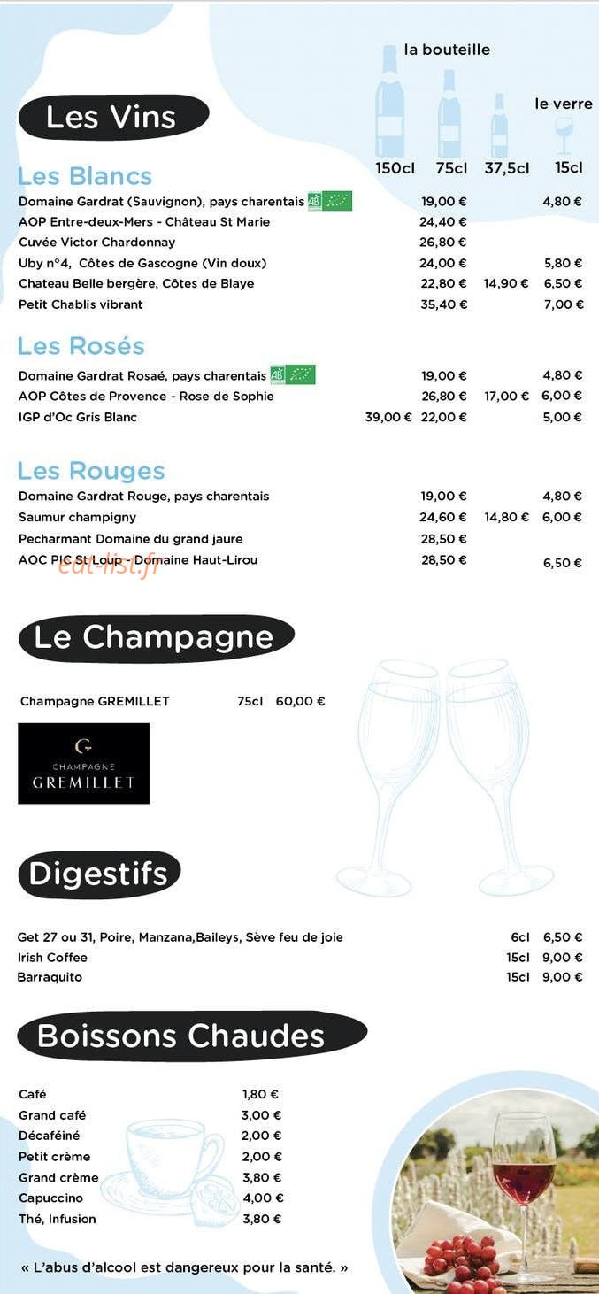 L'Entre Potes — carte page 5