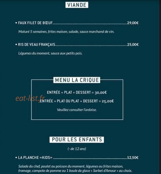 La Crique — carte page 5