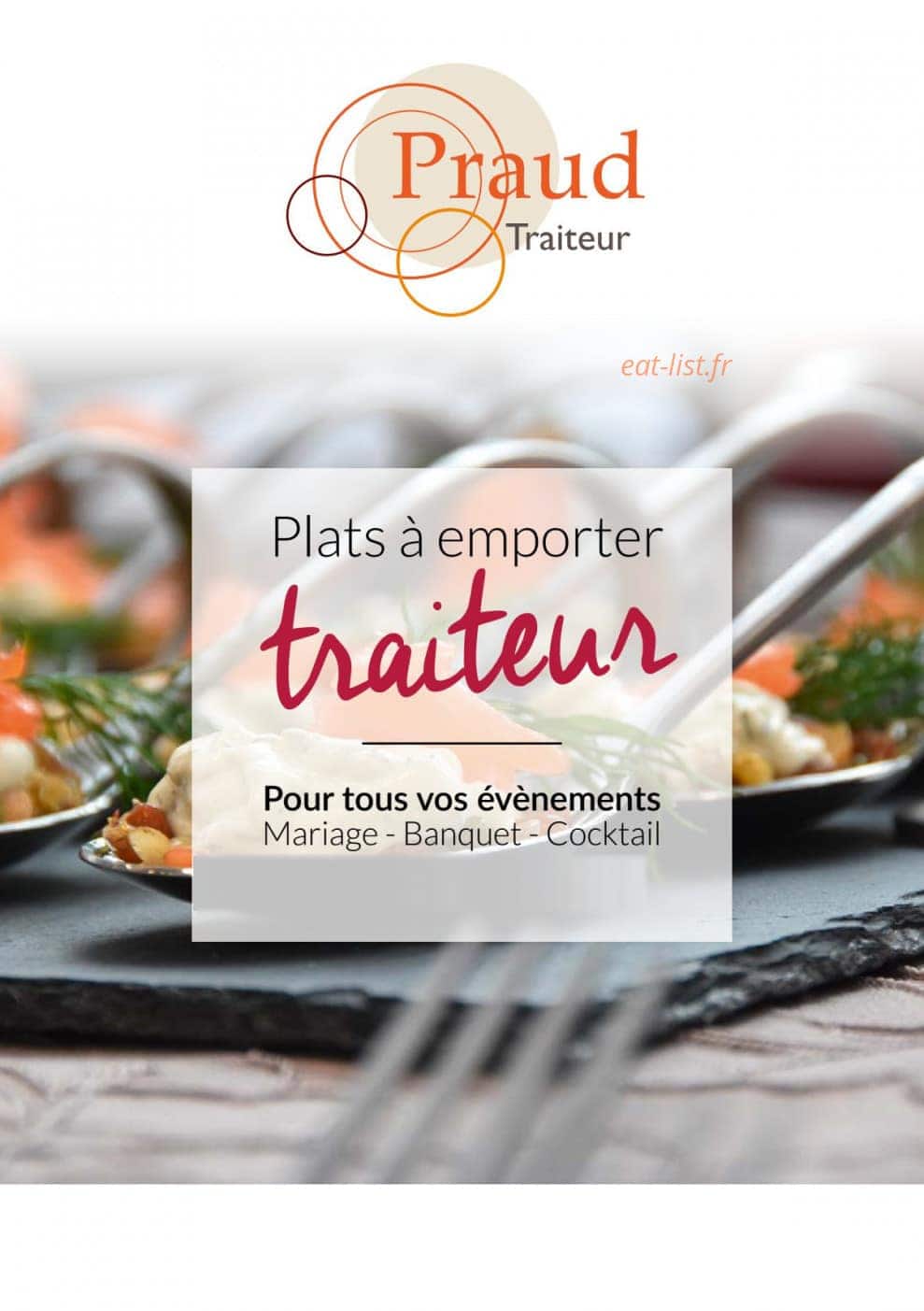 Carte et menu de La Forêt à Meschers sur Gironde — Carte traiteur
