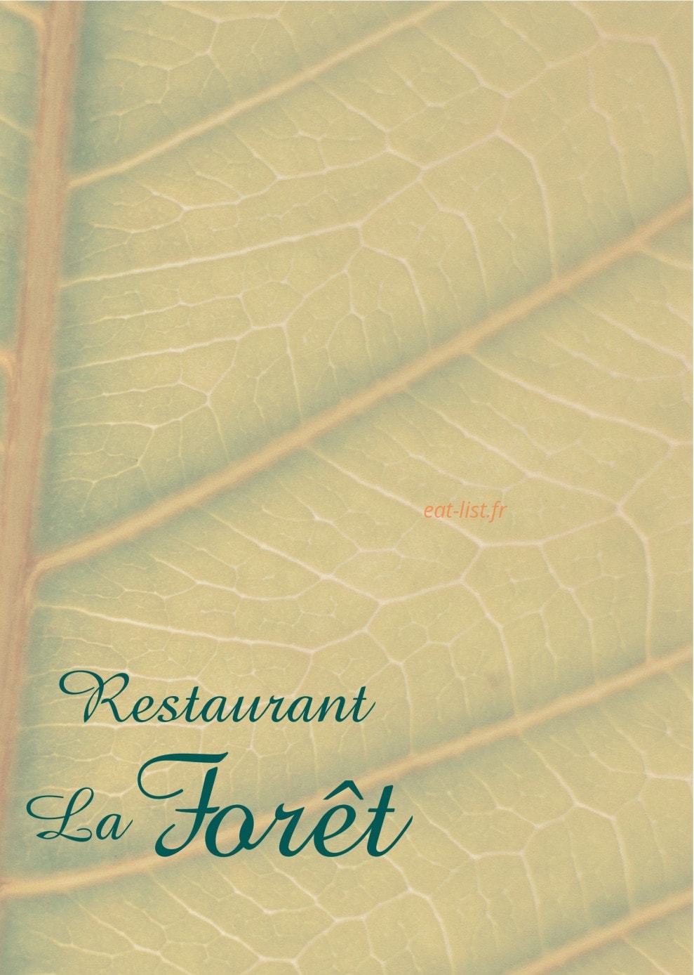 Carte et menu La Forêt Meschers sur Gironde