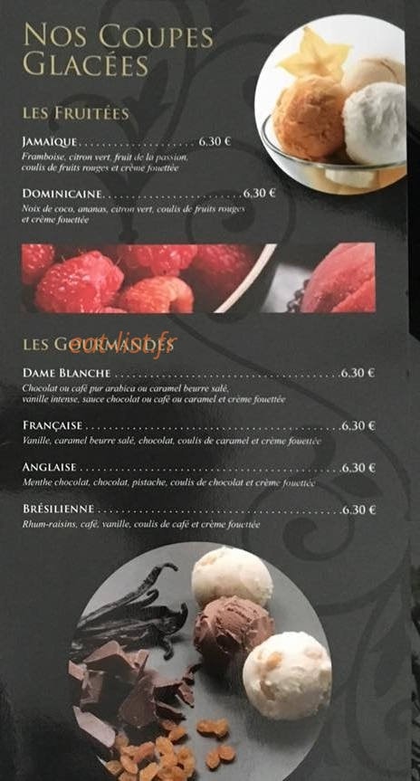 La Terrasse aux Arômes — carte page 8