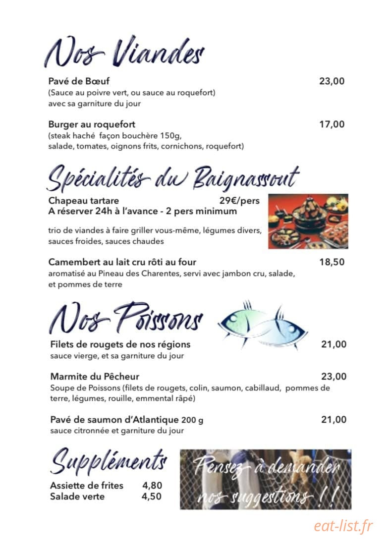 Le Baignassout — carte page 4