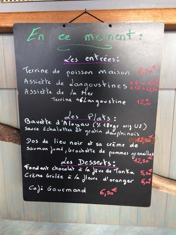 La Cabane Du Pertuis — carte page 1