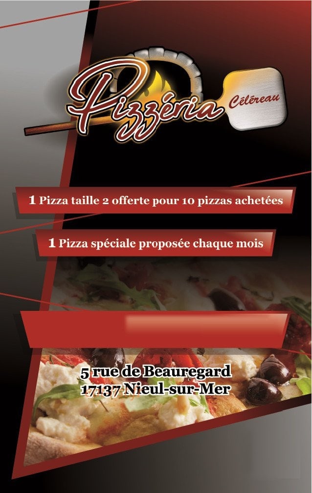 Pizzeria Céléreau — carte page 1