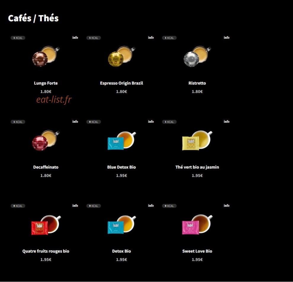 Eat Salad — carte page 16