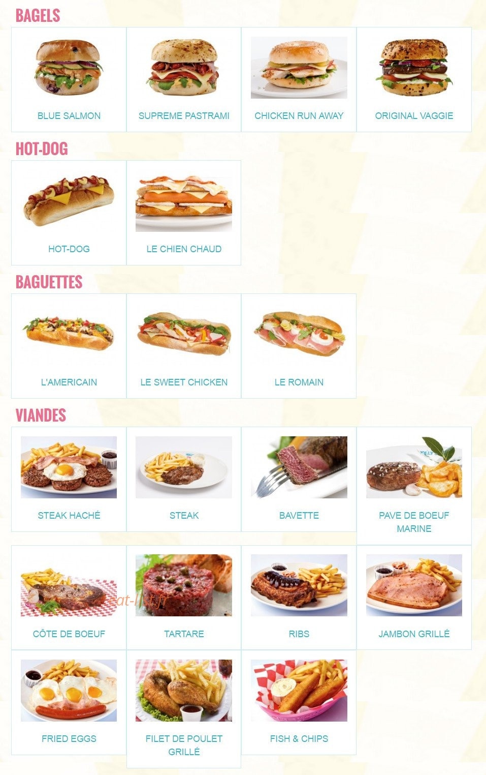 Holly's Diner — carte page 3