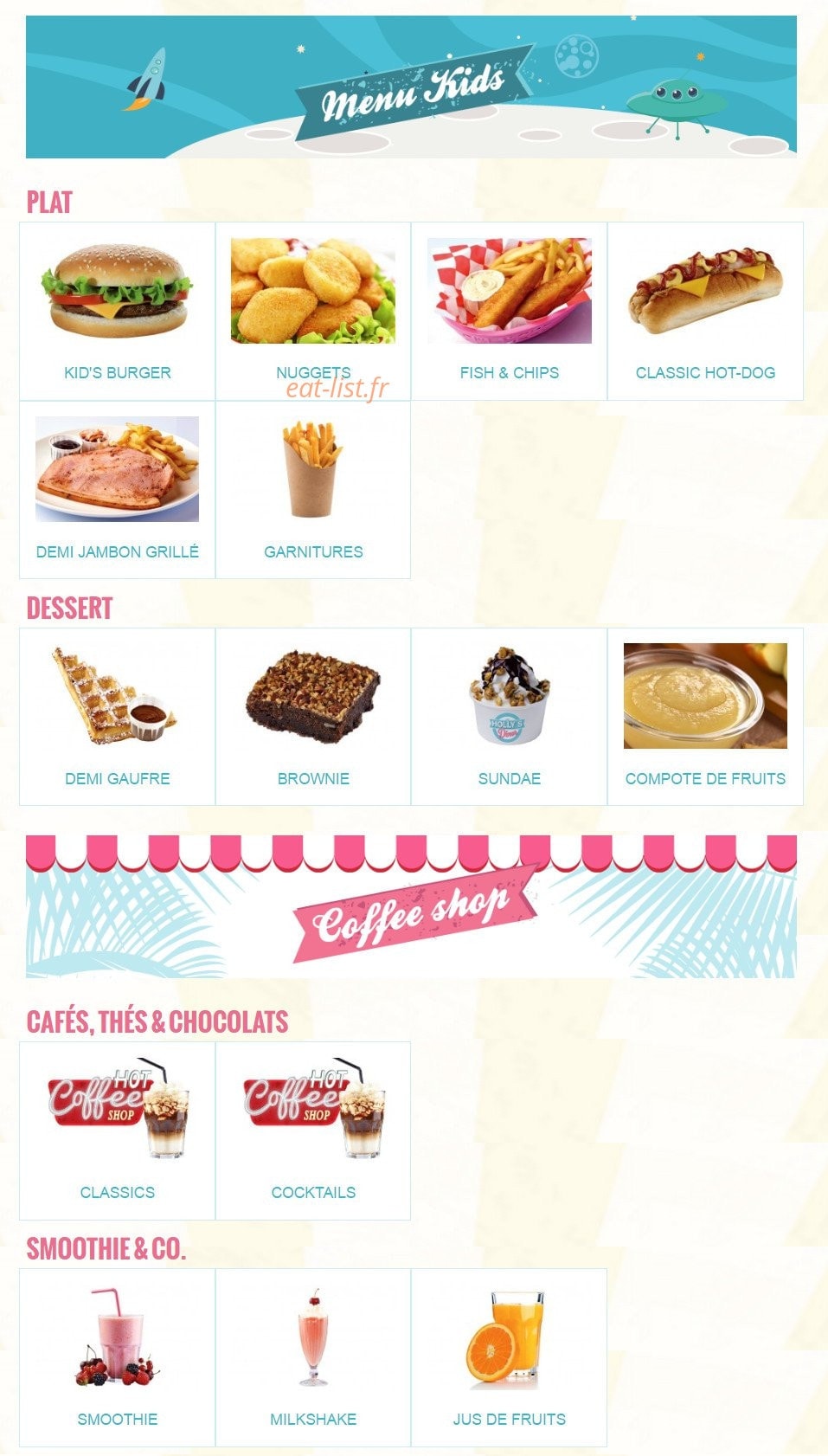 Holly's Diner — carte page 6