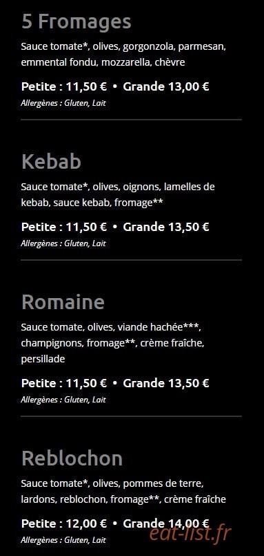 Kpizz — carte page 4
