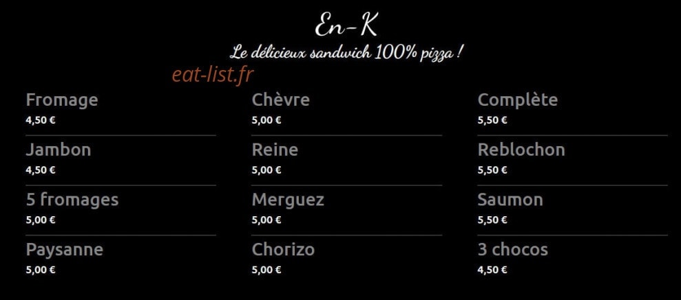 Kpizz — carte page 13