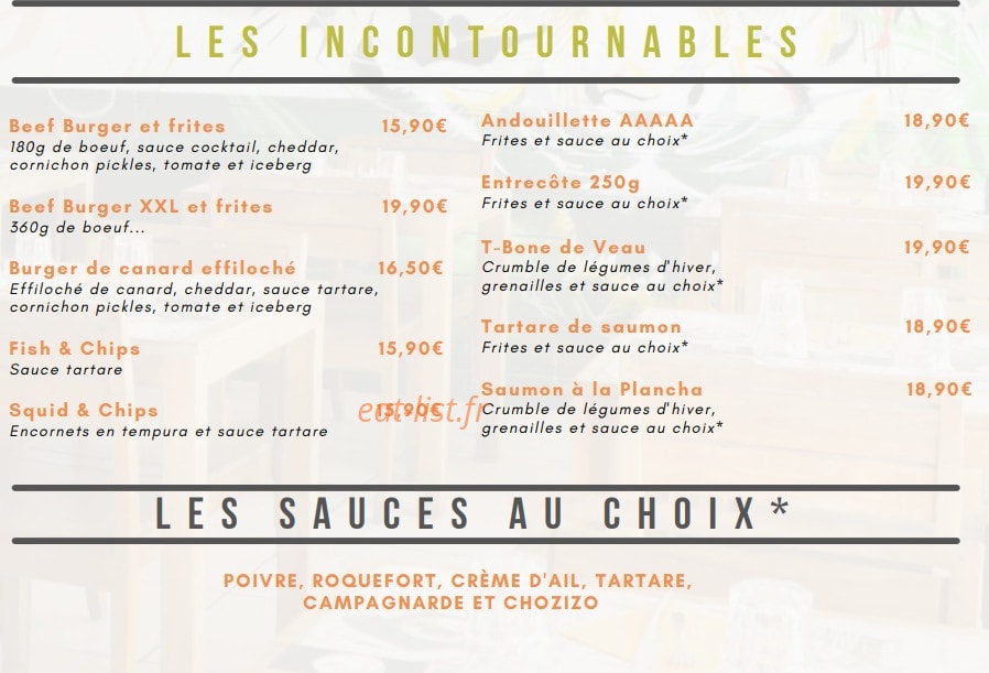 Le Sparrow — carte page 3