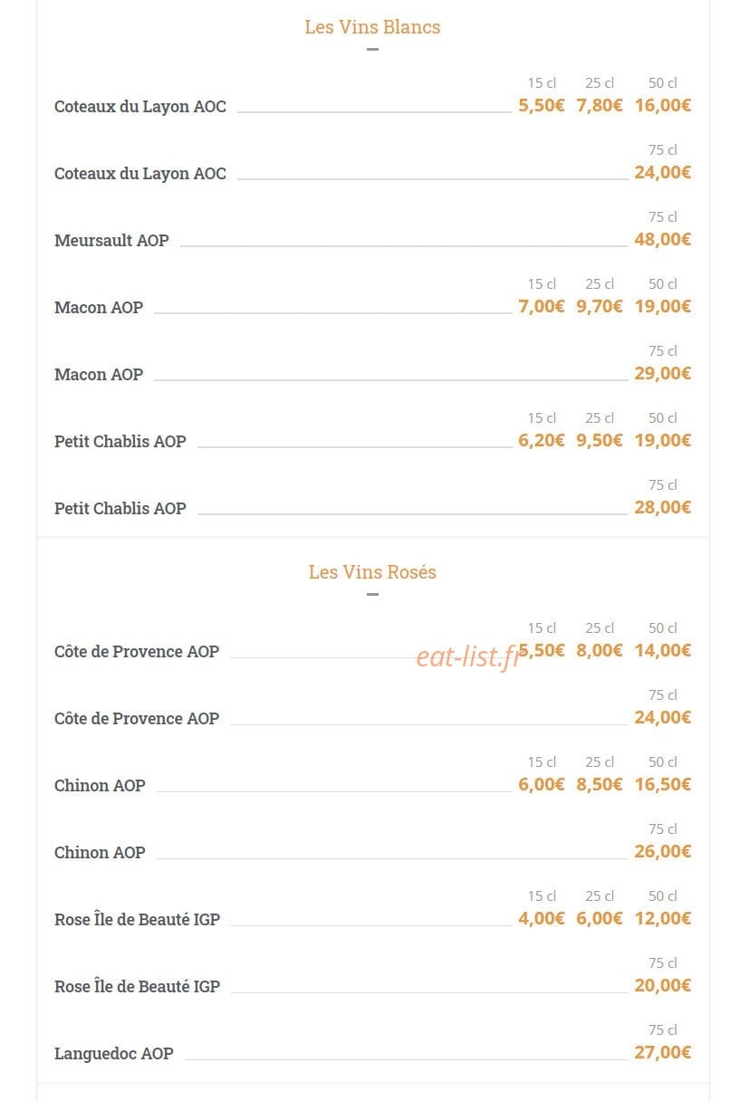 Les Relais d'Alsace — carte page 18