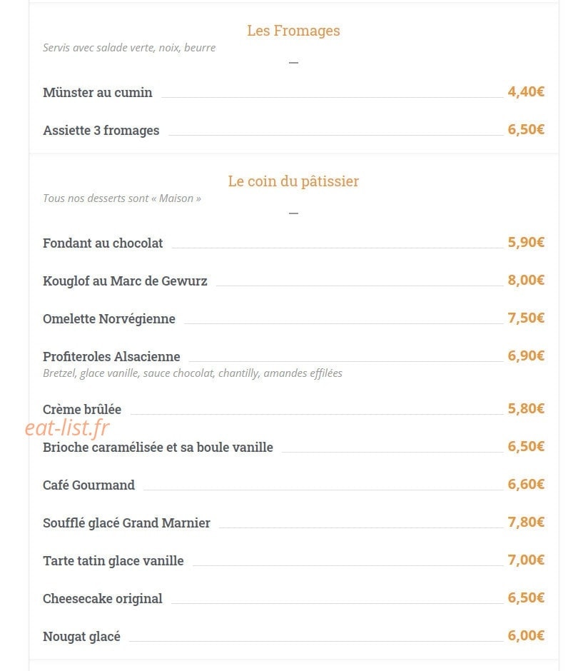 Les Relais d'Alsace — carte page 6