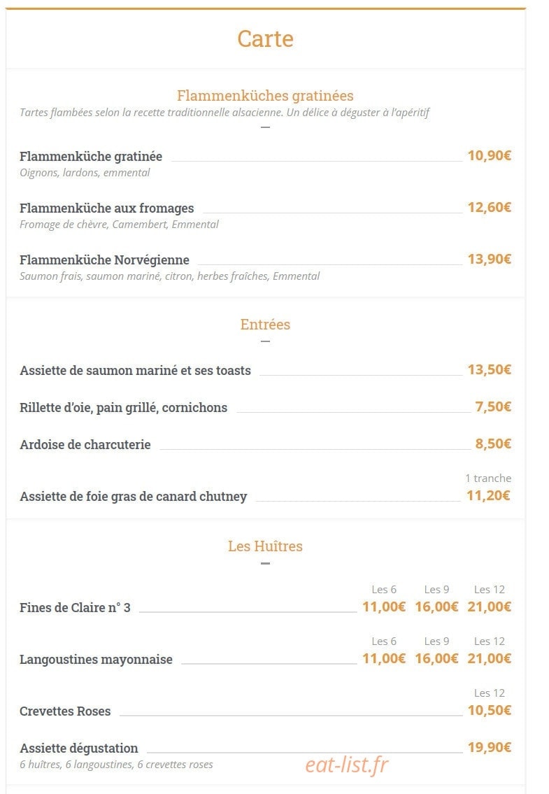 Les Relais d'Alsace — carte page 1