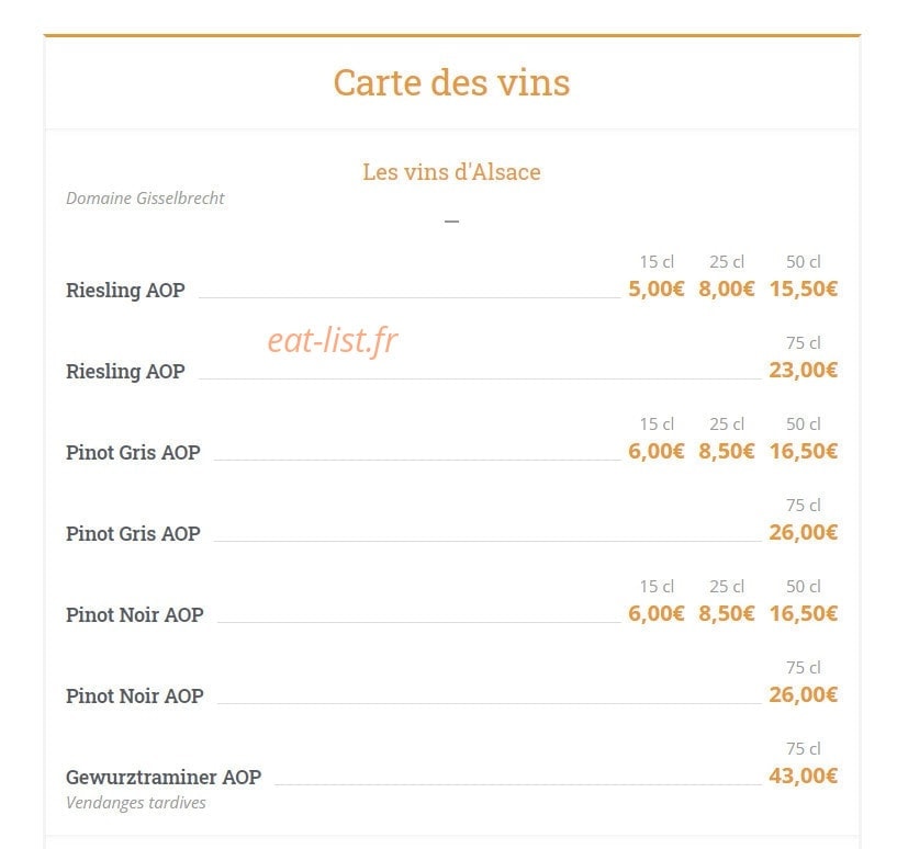 Les Relais d'Alsace — carte page 15
