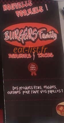 Burger Family — carte page 1