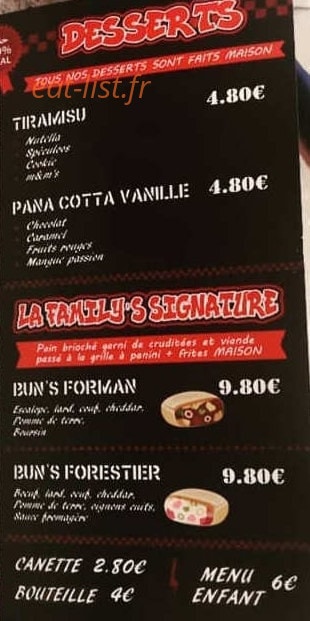Burger Family — carte page 4