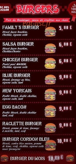 Burgers Family — carte page 2