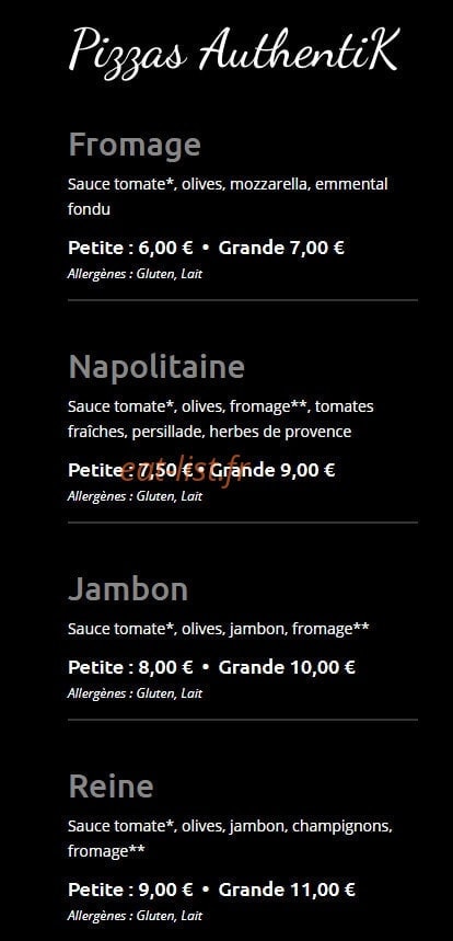 Kpizz — carte page 10