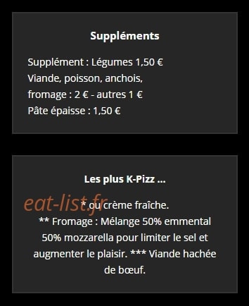 Kpizz — carte page 12