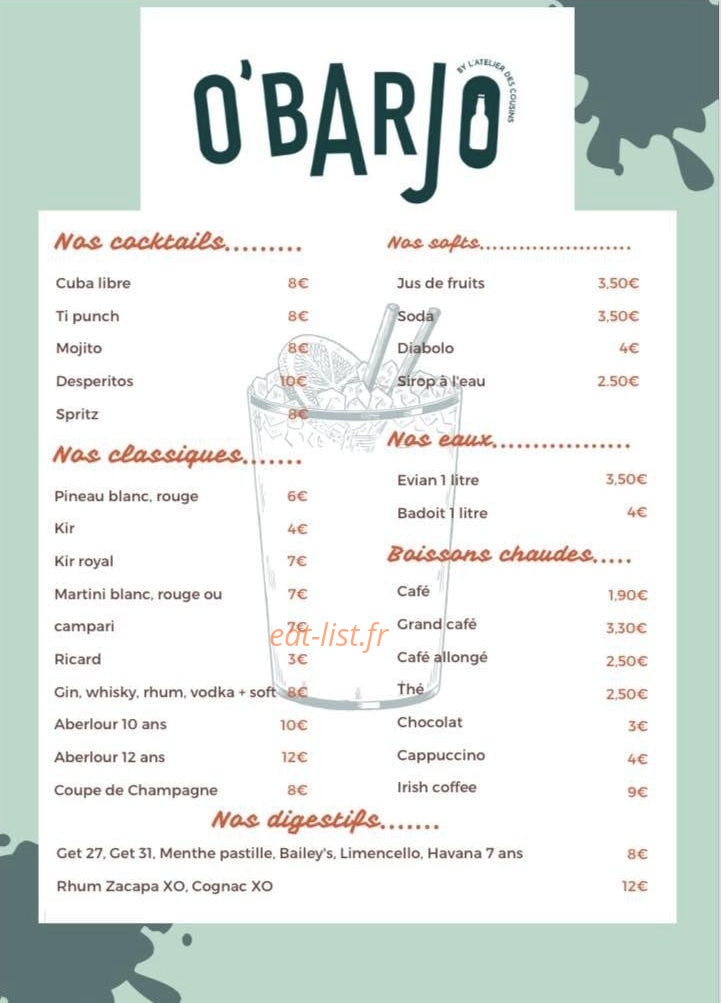 O'Barjo — carte page 2